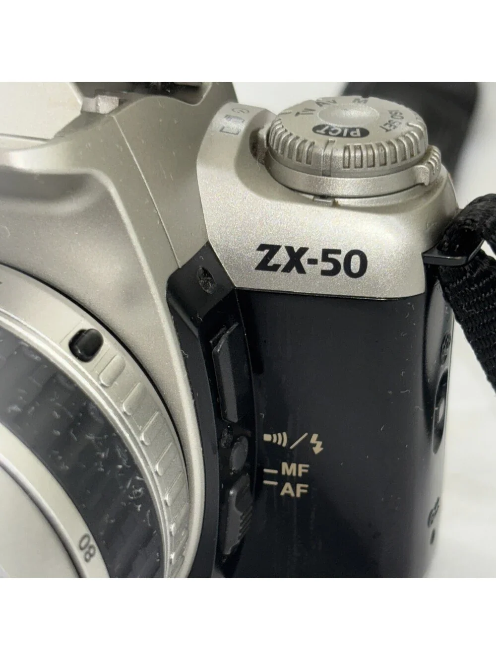 VTG Pentax ZX-50 Film Camera with 35-80mm Lens + Strap, 3 New Batteries - Works!